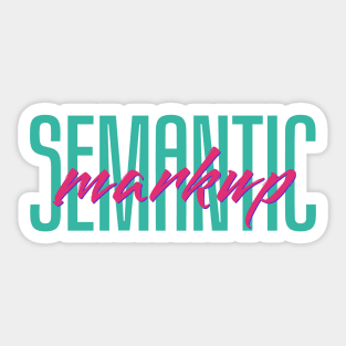 Radical Duotype: Semantic Markup Sticker